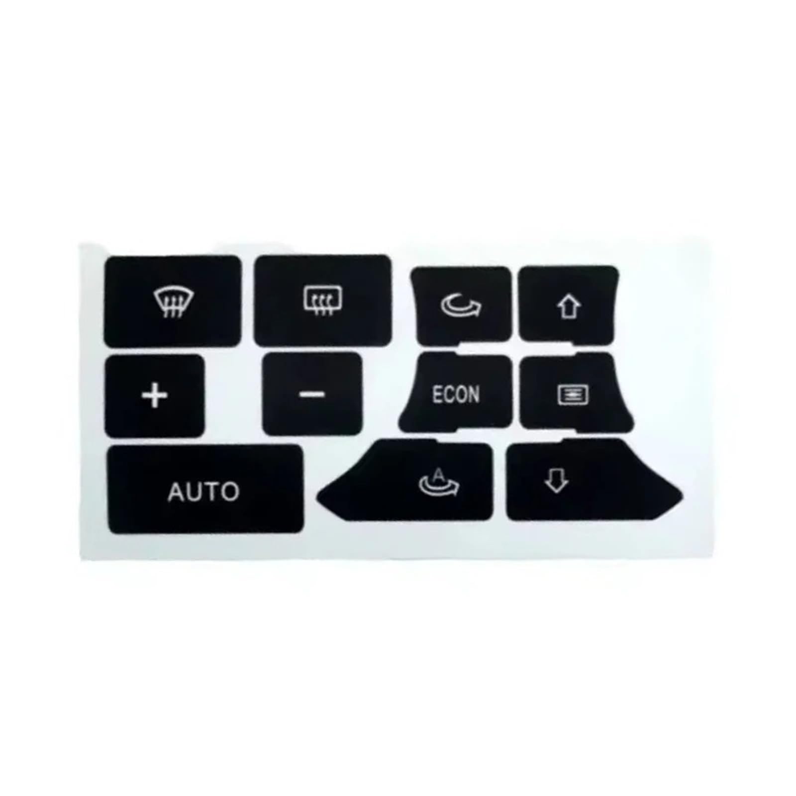 Button Repair Stickers Compatible with A3 for 8P 2003-2012 Car Dashboard AC Button Repair Stickers Dash Climate Control Switch Decals Auto Interior