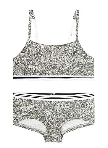 Sanetta - Set biancheria intima da bambina con stampa leopardata Cachi profondi. 14 anni