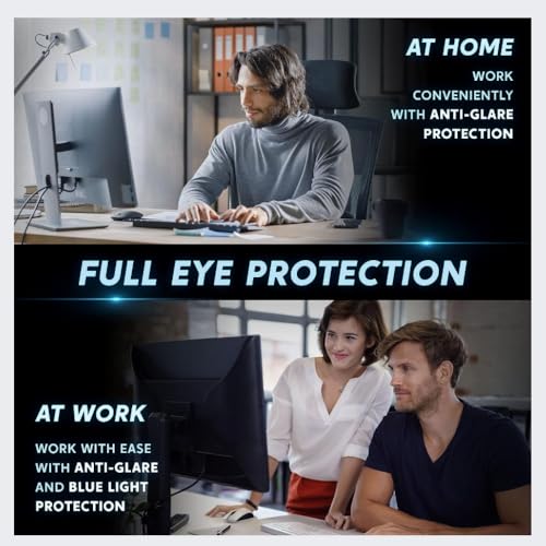 Image of PxIn Smart Eye 20.1 Inch (4:3) Privacy Screen Filter - NO Eye Strain | Anti-Blue Light + Anti-Glare | Privacy Screen Protector