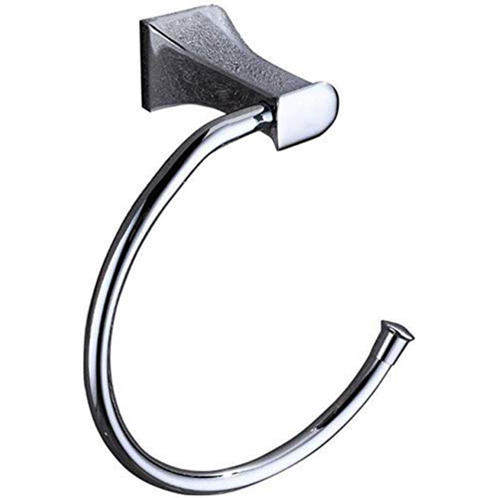 Portasciugamani Portasciugamani Portaoggetti da Bagno Lega Barra cromata Anello Impermeabile Appeso a Parete Hardware Pendente Asciugamano Appeso 20 cm