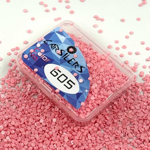 Carsilers Diamond Painting Beads 605,Diamonds Painting Accessories Replacement for Missing Drills,Diamond Beads Replacement Drills Gems Stones,Round,About 3500pcs