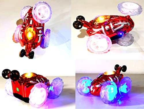 Carrinho Controle Remoto Carro Gira 360º C/ Luz Led Musicas (VERDE)