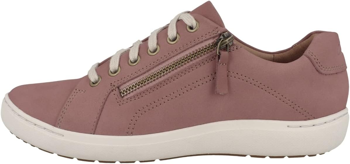 Baskets Femme Clarks Nalle Lace - Confort Cushion Soft - Style Décontracté Et Léger
