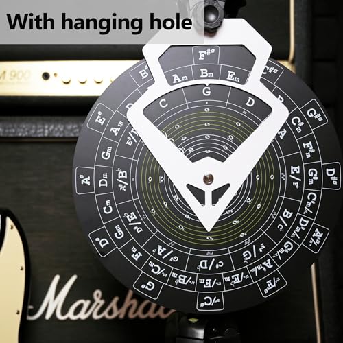 Image of Rockhouse Circle of Fifths, Black Large PC Chord Wheel Music Theory Tool