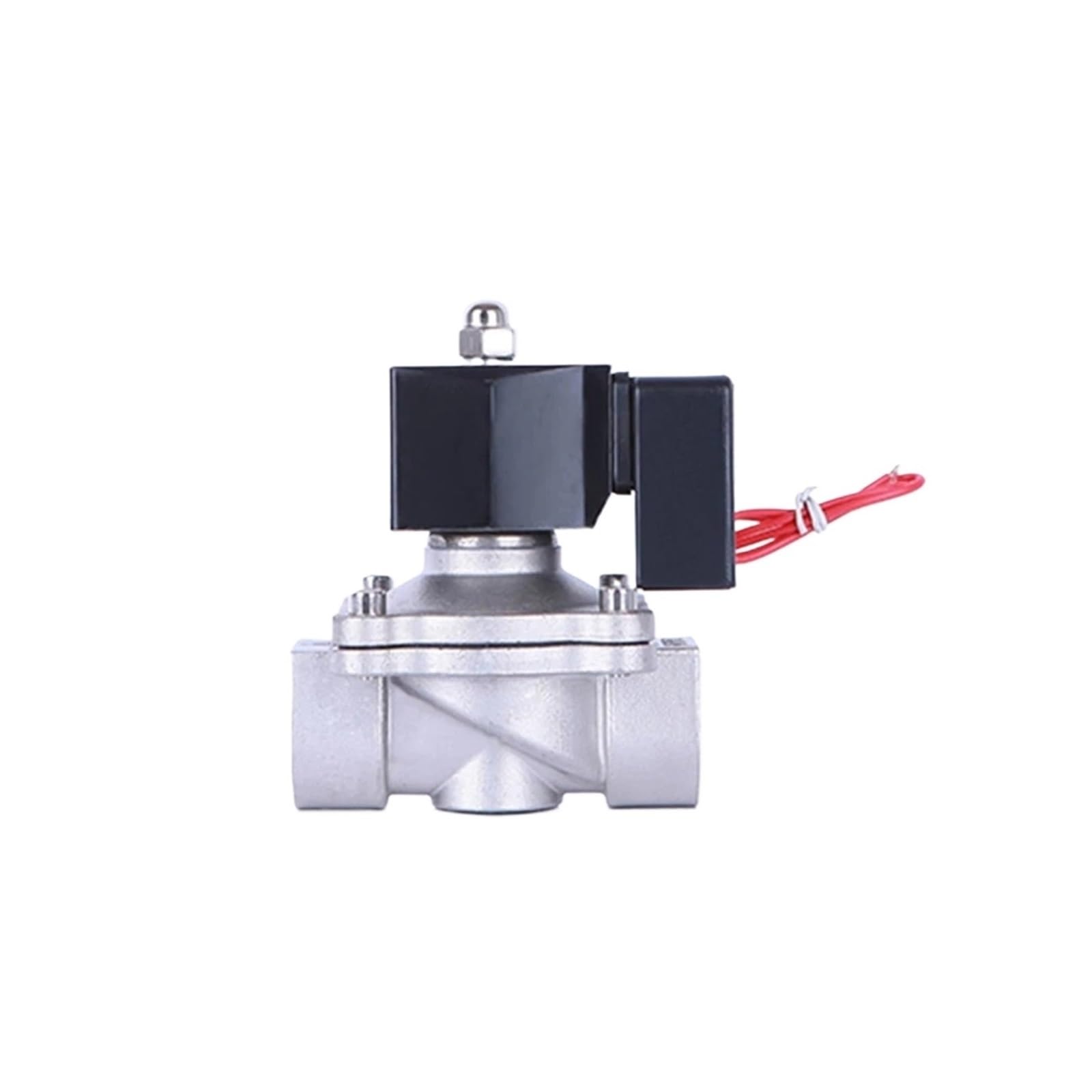 Huuoqiwy G-220Vac Dn15 Dn20 Dn25 Dn32 Dn40 Dn50 Normally Closed Non Hot Stainless Steel Solenoid Valve With Energy-Saving Module 24 Hours Working(G-220Vac)