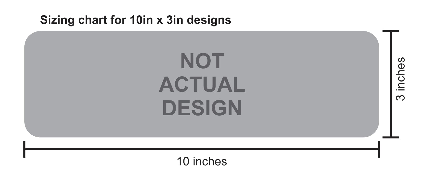10x3 Inch Vehicle Height 11FT Vinyl Sticker - Car Truck Business Bumper Decal
