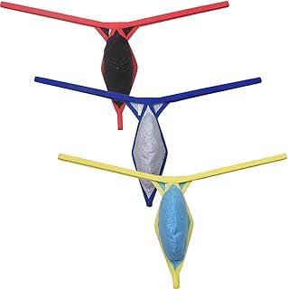 Mens Eyelet G-String Extreme Micro Thong Drop-shaped Underwear Diamond Back Tangas Breathable Jockstap