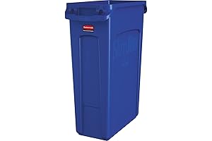 Rubbermaid Commercial Products Slim Jim Plastic Rectangular Trash and Vacuum All-in-One Can