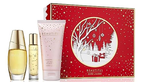 ESTEE LAUDER BEAUTIFUL FAVORITE TRIO 3PC SET - 1.0 OZ EAU DE PARFUM SPRAY + 2.5 OZ BODY LOTION + .16 OZ TRAVEL SPRAY