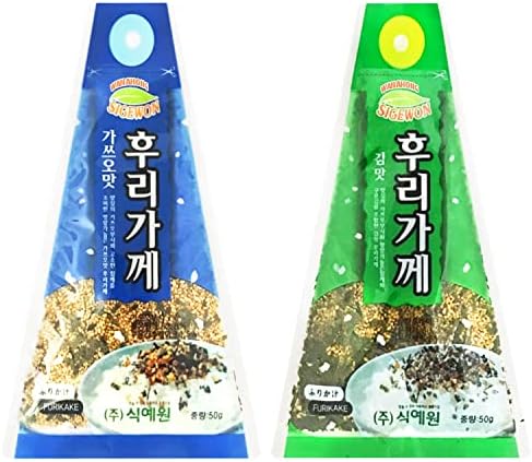 WaNaHong Sigewon Furikake Katsuo Bonito Seaweed Sushi Rice Seasoning Flakes 50g (Bundle of 2: Bonito + Seaweed (50g x 2))