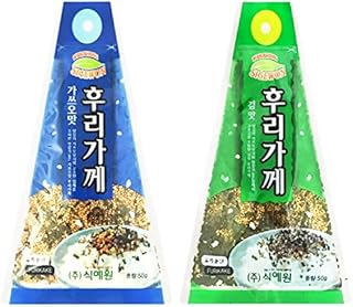 WaNaHong Sigewon Furikake Katsuo Bonito Seaweed Sushi Rice Seasoning Flakes 50g (Bundle of 2: Bonito + Seaweed (50g x 2))