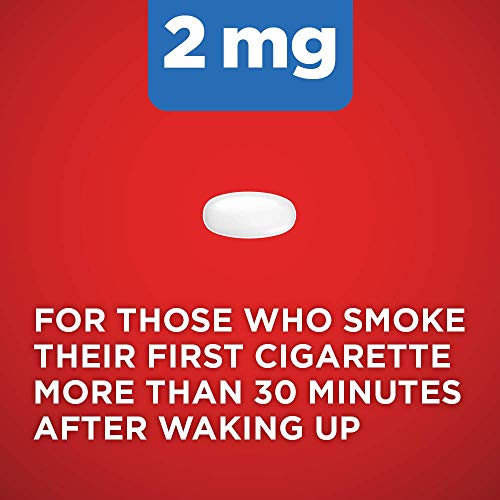 Image of Amazon Basic Care Mini Nicotine Polacrilex Lozenge, 2 mg, Cherry Ice Flavor, Stop Smoking Aid, Reduces Nicotine Cravings, 135 Count