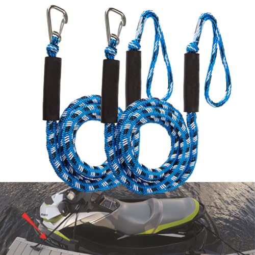 Cuerda de amarre para SeaDoo y kayak que evita tirones y roces molestos 5