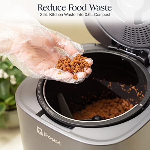 Frossvt Compost Bin Kitchen, Turn Food Waste To Compost, Countertop Electric Kitchen Waste Composter With Big Capacity, Smart Kitchen Waste Composter, Wastecycler, Food Cycler Composter For Kitchen #TOP3