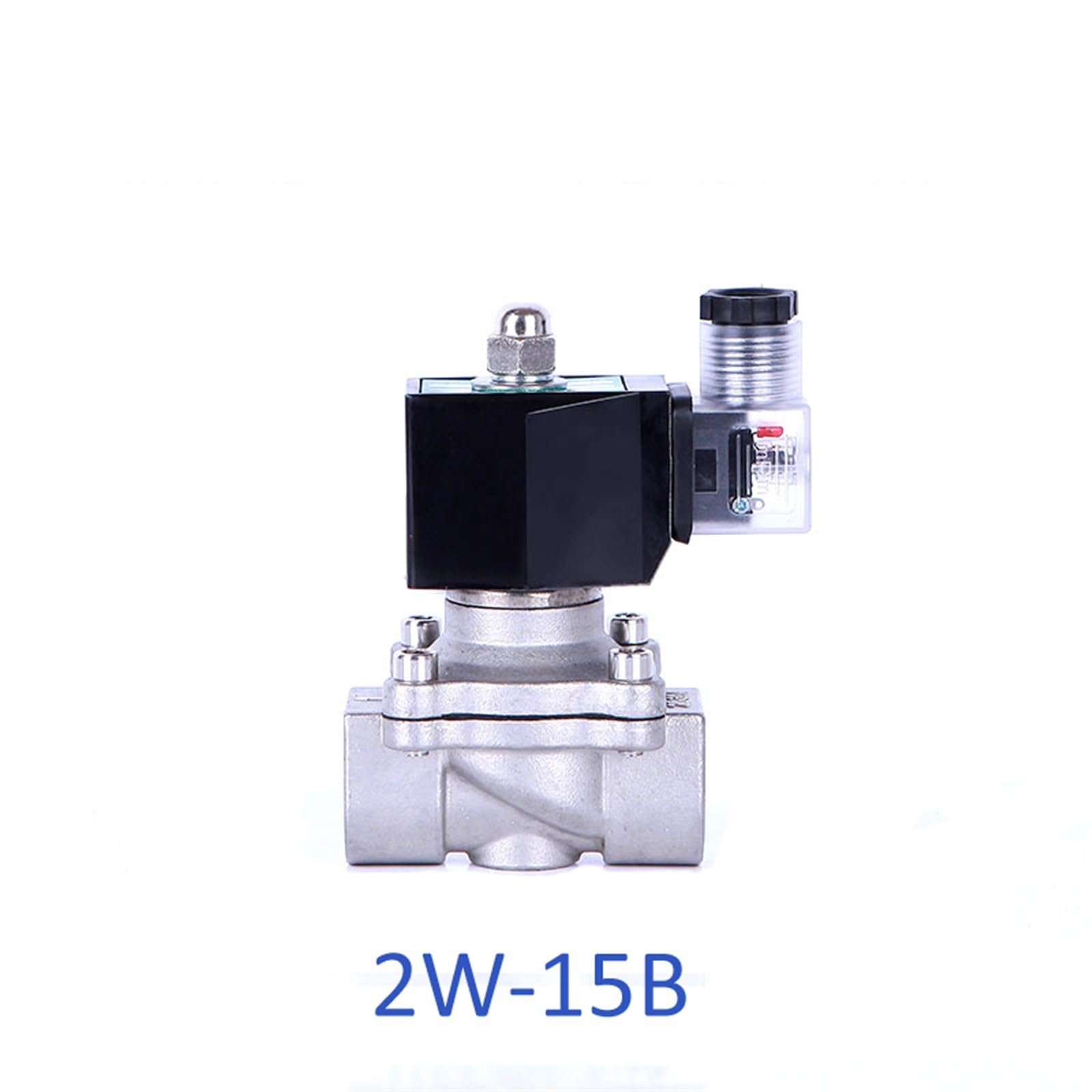 Elektryczny zawór elektromagnetyczny 1/2 12 V ze stali nierdzewnej do wody gazowej powietrza NPT BSP