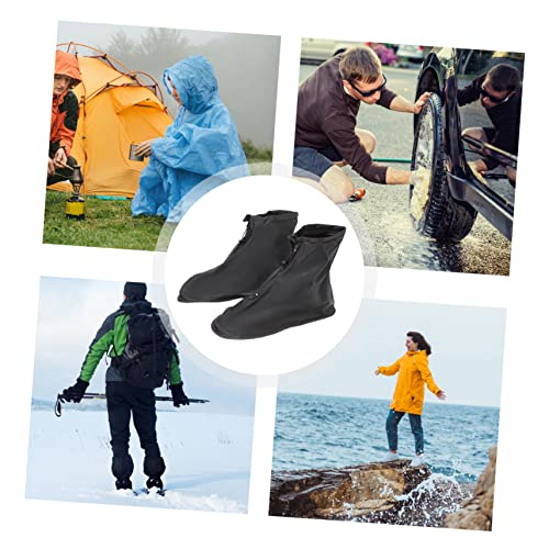 balacoo par de cubrezapatos a prueba de viento para actividades al aire libre, cubrezapatos aislantes XXL para montañismo, ciclismo y caza miniatura 6
