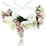 ERSTAUNLICHE EIGENSCHAFT - Diese Blumenkrone ist perfekt für diejenigen, die allergisch auf Blumen sind und unter Kopfschmerzen aufgrund von duftenden Blumen leiden. Es kommt in angenehmen Farben zu jedem Kleid
