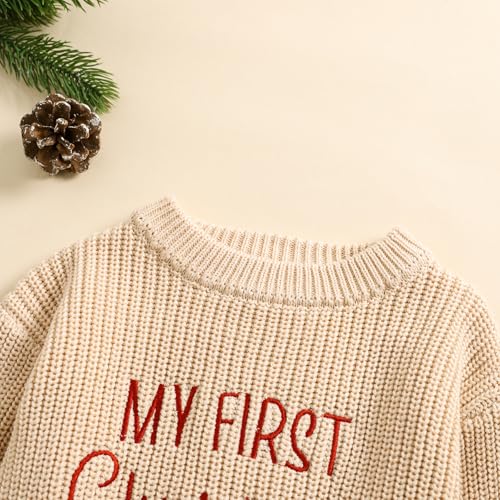 MAYUMMPY Newborn Baby Boy Girl Christmas Sweater Long Sleeve Pullover Warm Knitted Sweatshirt Fall Winter Clothes3