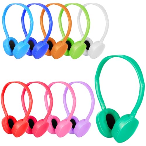 Écouteurs enfants en vrac casque audio étudiant lot de 20 multicolore pour tablette et école