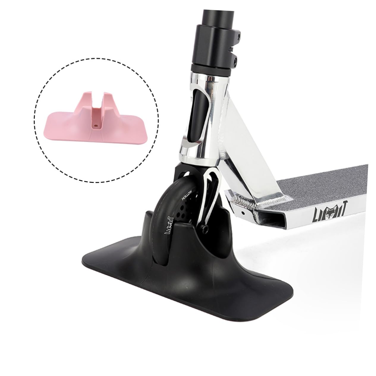 Toddmomy Soporte para Patinete Eléctrico de ABS Color Base Estable y Fijación Tornillos, Adecuado para Almacenamiento en Suelo o Jardín
