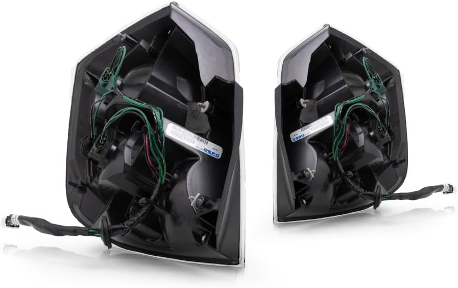 For 2007-2009 Nissan Sentra Pair Rear Tail Lights Driver and Passenger Side Chrome Housing 2.0L NI2818114 NI2819114 | 26555-ET00B 26550-ET00B