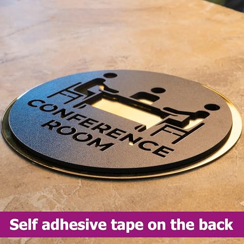 Image of Rousrie Conference Room Stickers For Glass Doors (Size: 6 Inch) For Office, Stores, Cafe, Hotel, Restaurant, Business & Shop, Self-Adhesive, Acrylic Signage (Conference room)