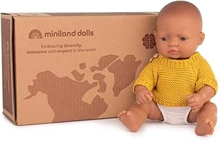 Miniland Gift Set Baby 32 cm (31037) + Outfit Sea, Multicolor (31217)