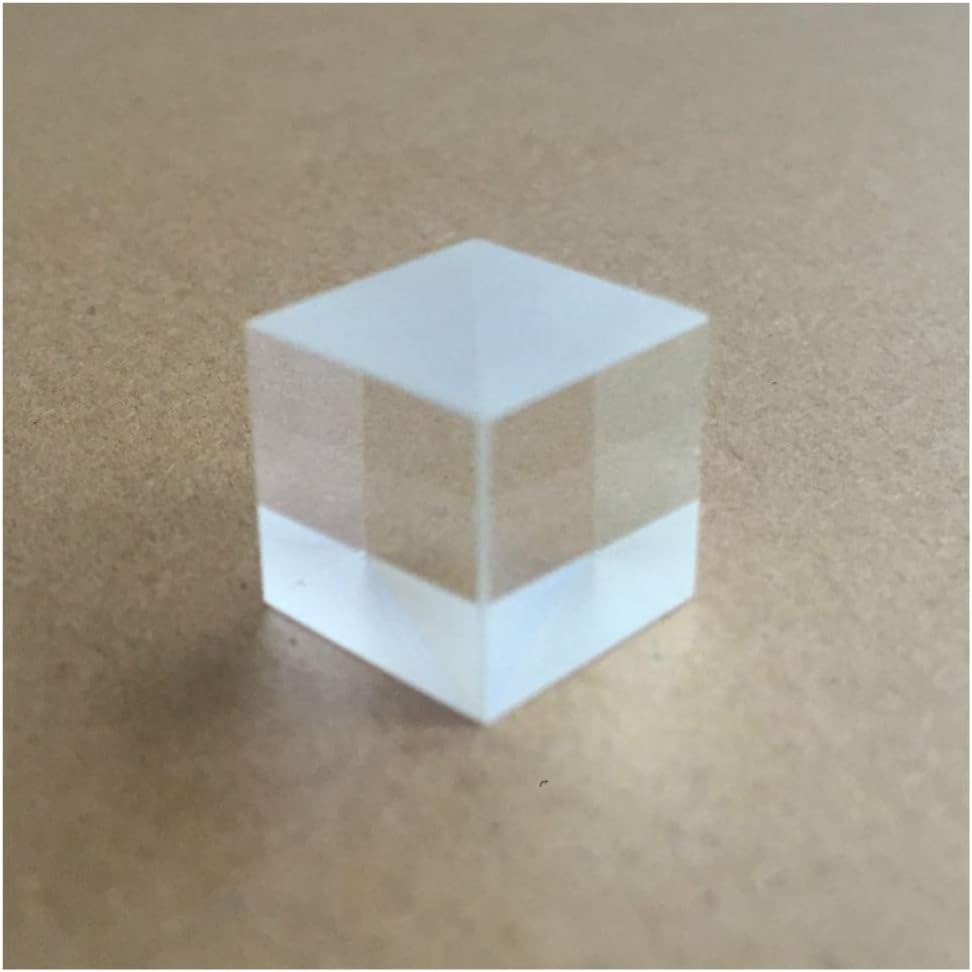 Optical Glass Cube Dichroic Beam Splitter Prism Ratio 50:50 Spectrome Sicence