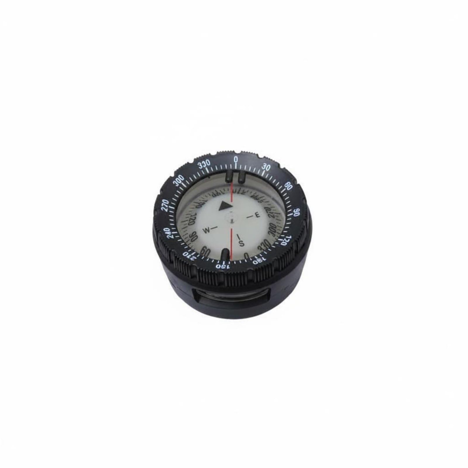 MERIGLARE Boussole de Plongée sous-Marin Instrument de Navigation Indicateur Corps Solide et Fenêtre Acrylique avec Rotation 360 sur Tuyau Plastique Adaptée à