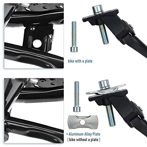 Creproly Adjustable Bike Kickstand For 16 18 20 22 24 26 Inch Bicycle Side Kickstand Aluminum Alloy Bicycle Stand Support For Mountain Bike Kids Adult Bike (22-26 Inch) #TOP5