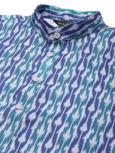 Image of SOJANYA Men's Jacquard Silk Long Kurta - Diwali Celebration Ethnic Wear for Men