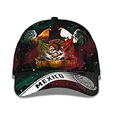 456 Gorras De Golf Impresión 3D del Sombrero De La Bandera del Águila Mexicana del Gallo De México Gorra Deportiva Deportivo Gorras Trucker para Hombres Mujeres Tenis