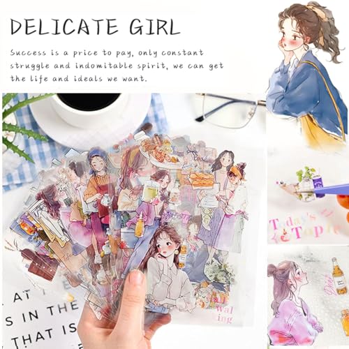 Calcomanías coreanas para personalizar planificadores anuales y decorar tarjetas de felicitación 3