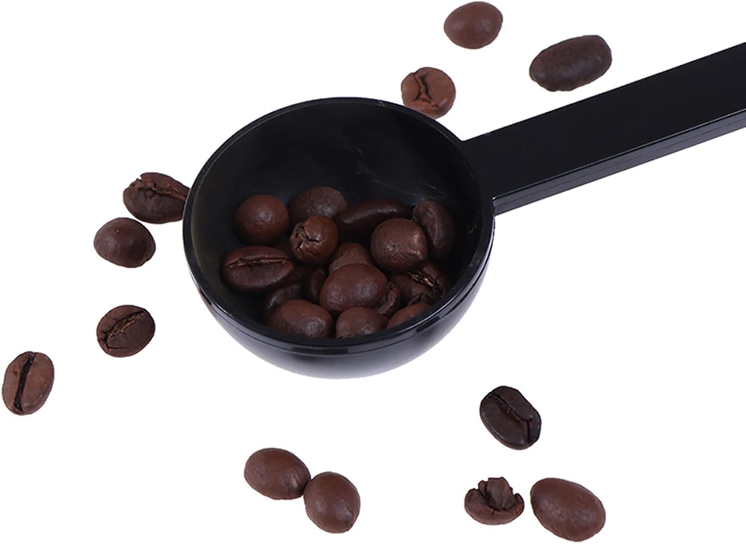 cfsz Tablespoon Coffee Spoon Tamping Scoop 2 in 1 for Coffee Powder Coffeeware Measuring Tamper Spoon Plastic Kitchen Accessories 1Pcs