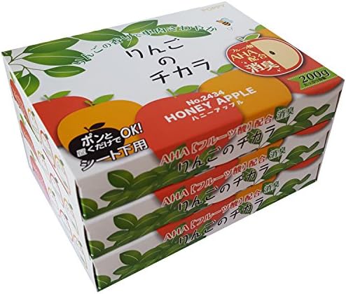 Super apple car air freshener 3 Packs, Honey Apple scent, refreshing and sweet fragrance, JDM Japan Best Air Freshener