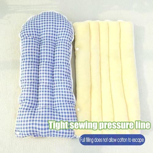 Hundenest – Haustiernest | niedliches verdicktes kariertes Welpenbett | tragbare warme Tasche für Haustiere | waschbarer Katzenschlafbedarf für Sofa, Bett, Stuhl und Boden