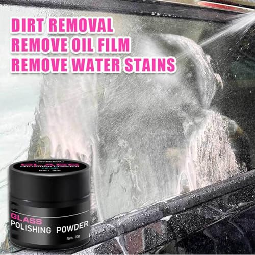 Cerium Oxide Glass Scratch Remover,Cerium Oxide Polish,for Scuff Marks Scratches in Glass and Mirrors (2PC)