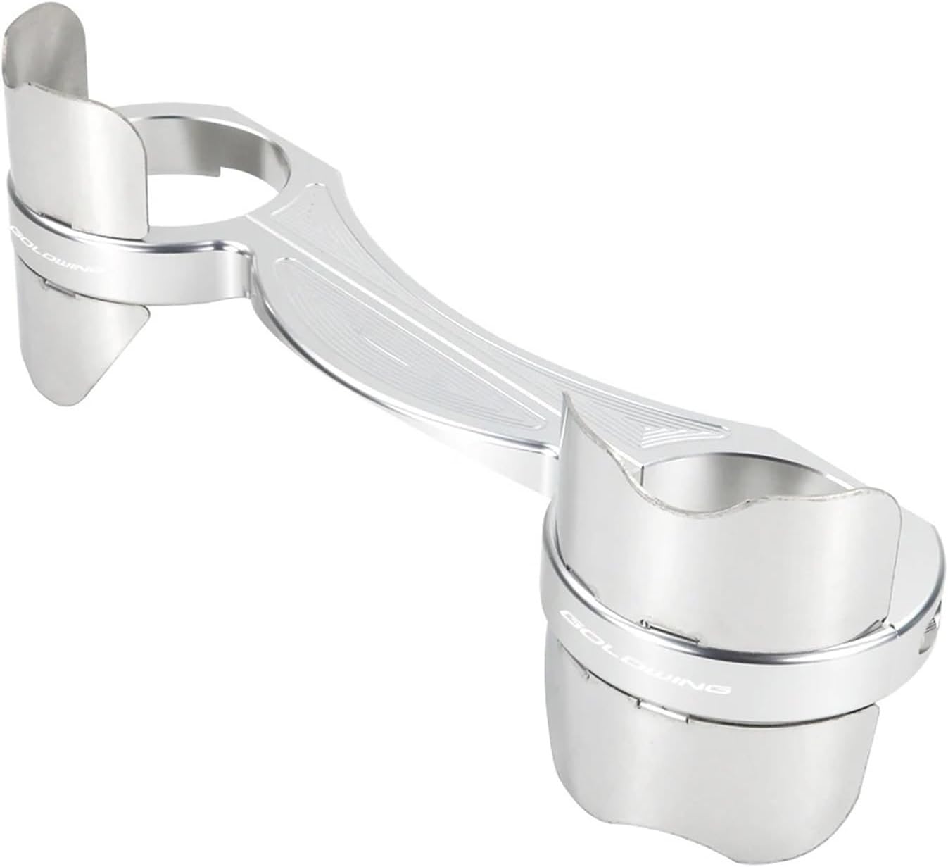 Motorcycle Front Fork Brace Bracket Fork Stabilizer Compatible with Goldwing GL1800 2001-2017 F6B 2013-2016 Goldwing 1800 AIRBAG(Type 2 Silver)