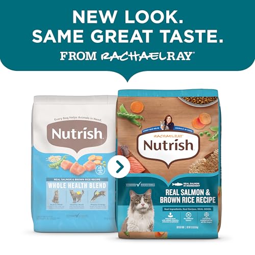 Nutrish Dry Cat Food, Salmon & Brown Rice Recipe, 5 lb. Bag (Rachael Ray) - image 2