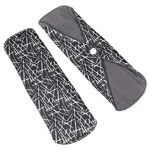 EXCEART 5 Pcs Almofadas SanitÃ¡rias de CarvÃ£o de Bambu Pano SanitÃ¡rio ReutilizÃ¡vel LavÃ¡vel Forro