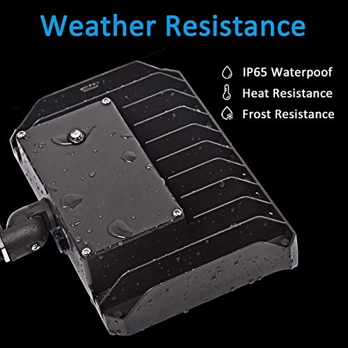 Szgmjia 30W Led Flood Light With Knuckle, Dusk-To-Dawn Photocell 5000K 3,900Lm(150W Equivalent) Waterproof With Base For Wall Mount Outdoor Security Fixture For Entrance Garden Yards #TOP4