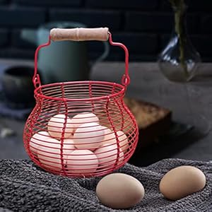 Lincountryfarmhousewireeggbasketforgatheringfresheggswithhandleredrusticroundeggcollectingbasketsforfresheggcontainerrefrigeratorcountertopholderkitchenstoragebin Urban Country Home Decor Lincountry farmhouse wire egg basket for gathering fresh eggs with handlered rustic round egg collecting baskets for fresh egg container refrigerator countertop holder kitchen storage bin urban country home decor