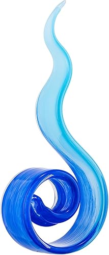 Escultura de llama de vidrio soplado a mano, estatua de adorno artístico, figuritas para decoración del hogar, mesas de café, tamaño de 11.5 x 2 x 6