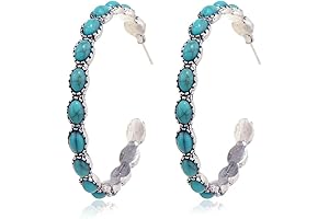 Mesmerizing Turquoise Concert Earrings: Adorn Your Spirit with the Rhythm of the Country