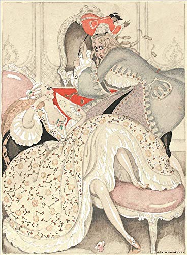 Tableau derrière le masque Gerda Wegener, décoration murale élégante pour sublimer votre salon