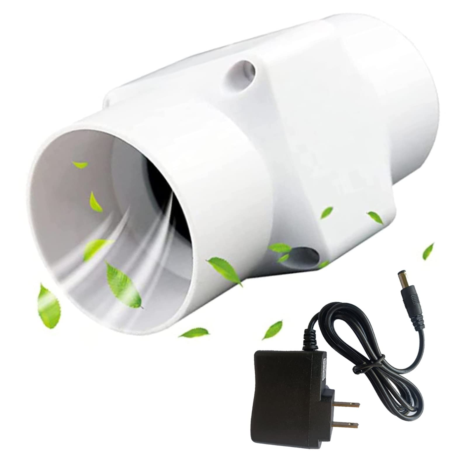 BiiKoon 2 Inch Inline Duct Fan - 12V Adjustable Speed Ventilation Booster Fan
