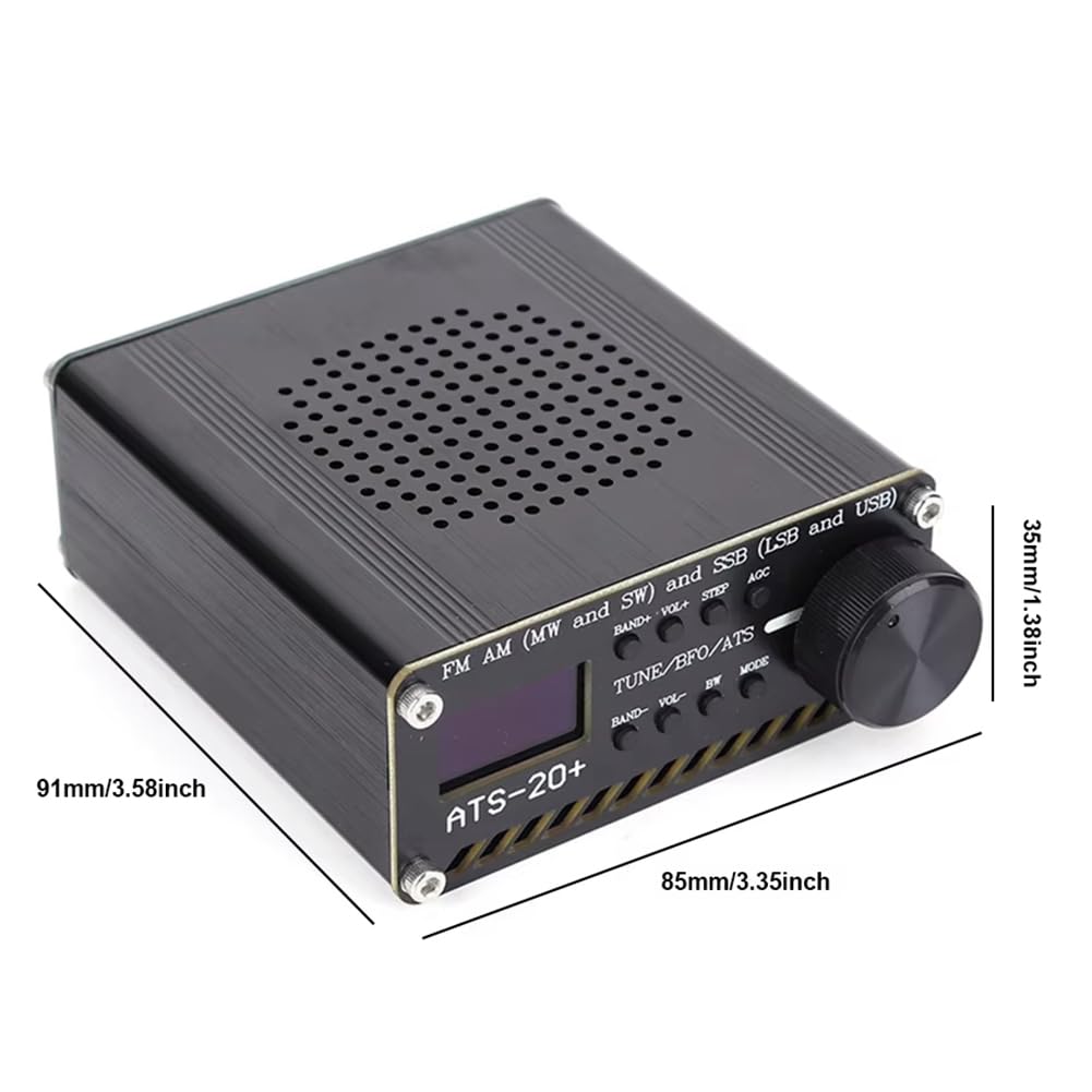 ATS-20+ Si4732 Full Band FM AM MW SW SSB Ricevitore Scanner-0.96 Pollici OLED Schermo FM AM SSB LSB USB con Antenna