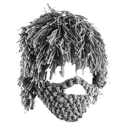 Sombrero de barba, gorro de punto punk, gorro de invierno – Gorro de vestir festivo | para mujeres y hombres, fotógrafos, planificadores de eventos, creadores de contenido, festivales, de