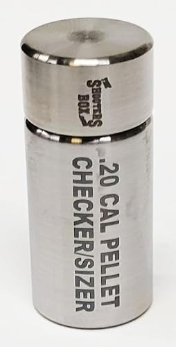 The Shooters Box Pellet ResizerChecker .20 Cal - Medidor de troqueles de prensa manual - Acero inoxidable - Fabricado en Estados Unidos