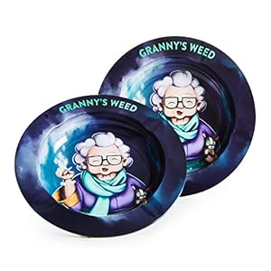 Granny’s Premium Aschenbecher | 2 Stück | Für draussen geeignet | Ascher aus Metall | Ideales Zubehör für Raucher